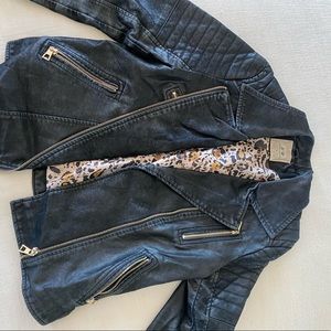 Black Suede Bomber Jacket